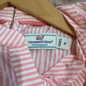 Vineyard Vines Pink and White Striped dress